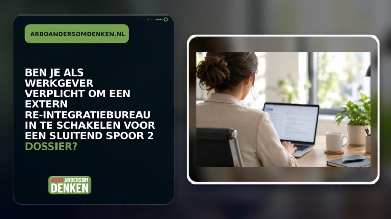 Ben je als werkgever verplicht om een extern re-integratiebureau in te schakelen voor een sluitend Spoor 2 dossier?
