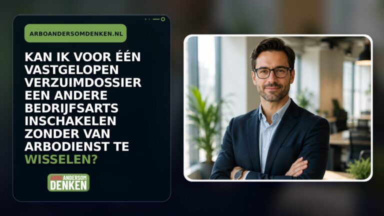 Kan ik voor één vastgelopen verzuimdossier een andere bedrijfsarts inschakelen zonder van arbodienst te wisselen?