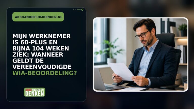 Mijn werknemer is 60-plus en bijna 104 weken ziek: wanneer geldt de vereenvoudigde WIA-beoordeling?