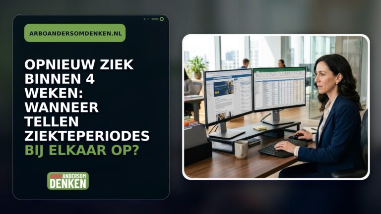Opnieuw ziek binnen 4 weken: wanneer tellen ziekteperiodes bij elkaar op?