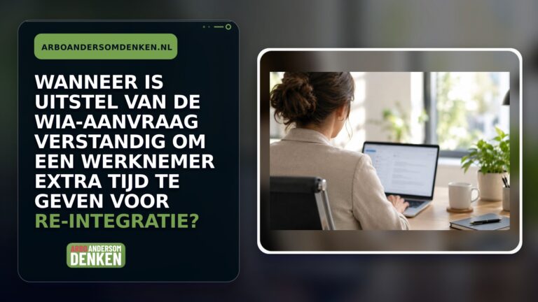 Wanneer is uitstel van de WIA-aanvraag verstandig om een werknemer extra tijd te geven voor re-integratie?