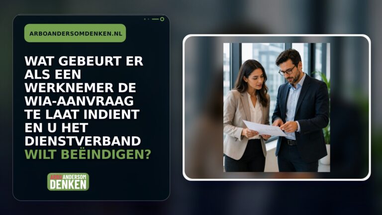 Wat gebeurt er als een werknemer de WIA-aanvraag te laat indient en u het dienstverband wilt beëindigen?