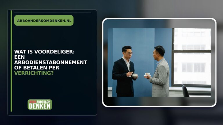 Wat is voordeliger: een arbodienstabonnement of betalen per verrichting?
