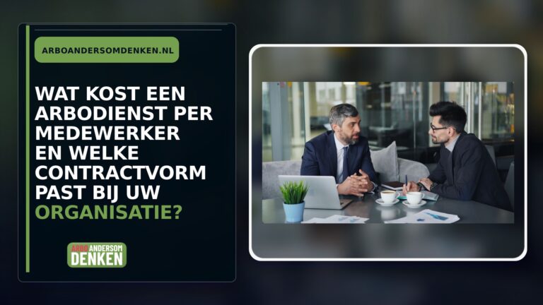 Wat kost een arbodienst per medewerker en welke contractvorm past bij uw organisatie?