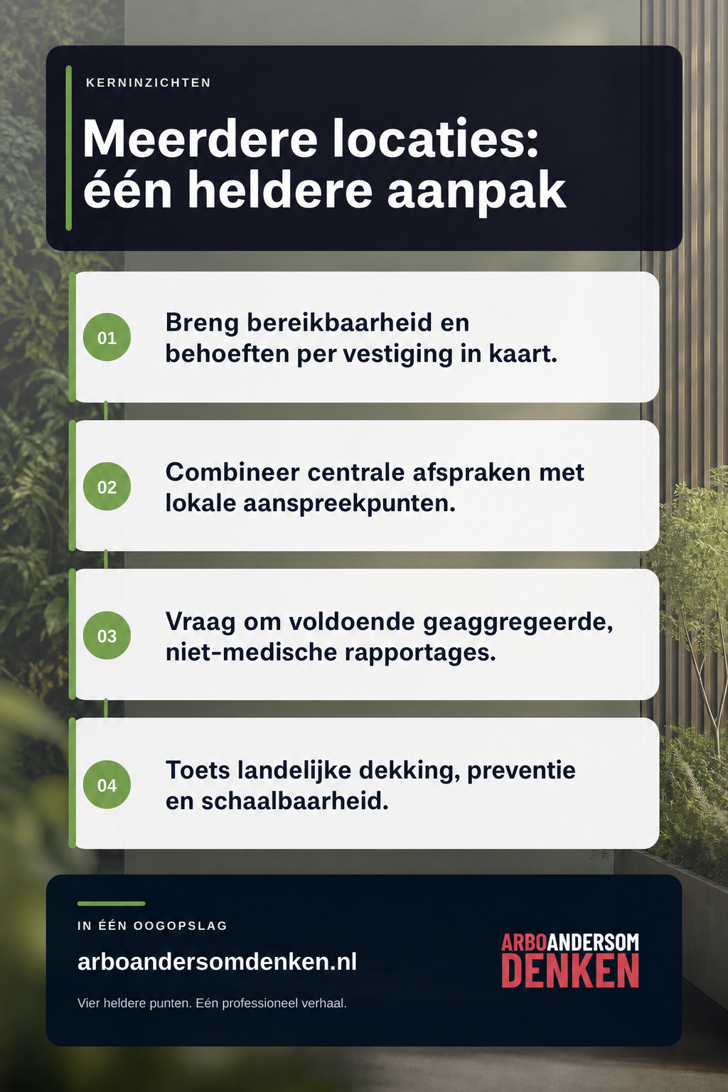 Hoe kies je een arbodienst voor een organisatie met meerdere locaties? infographic